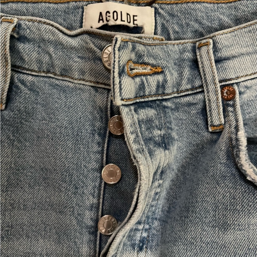 Agolde Women's Riley Crop Straight - Picture 7 of 9